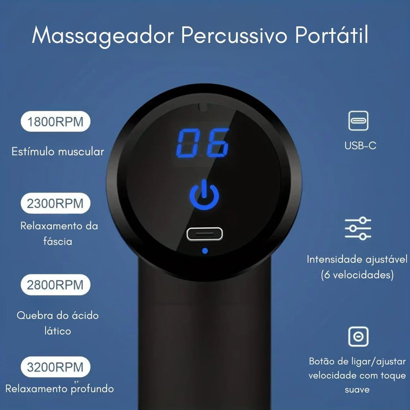 Mini Massageador Elétrico Portátil