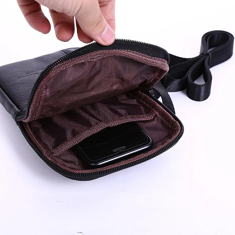 Bolsa Masculina Transversal em Couro PU